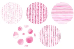 20 Watercolor Patterns Pink