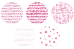 20 Watercolor Patterns Pink