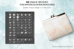 Watercolor Photoshop brush set