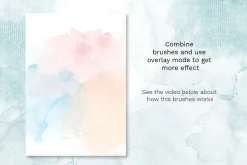 Watercolor Photoshop brush set