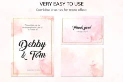 Watercolor Photoshop brush set