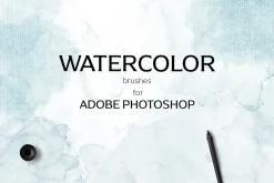 Watercolor Photoshop brush set