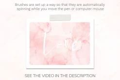 Watercolor Photoshop brush set