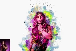 Watercolor Portrait PS Action V-2
