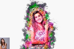 Watercolor Portrait PS Action V-2