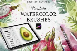 Watercolor Procreate Brushes.