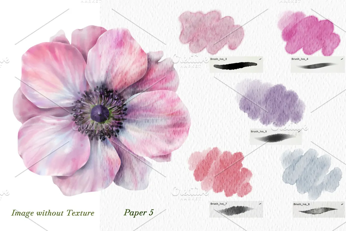 Watercolor Procreate Brushes.