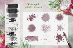 Watercolor Procreate Brushes.
