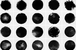 Watercolor rounds photo masks