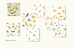 Watercolor Safari Animals