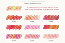 Watercolor Script Procreate Brushes