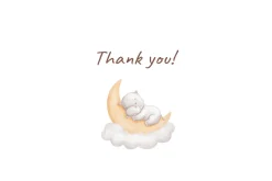 Watercolor sleeping baby animals
