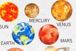 Watercolor Space Clipart PNG Boy