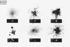 Watercolor Splatter Brushes