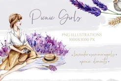Watercolor Summer Picnic Collection