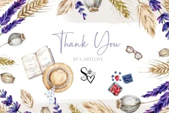 Watercolor Summer Picnic Collection