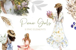 Watercolor Summer Picnic Collection
