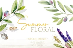 Watercolor Summer Picnic Collection