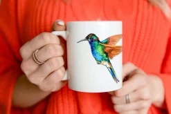 Watercolor Tropical plant & Bird