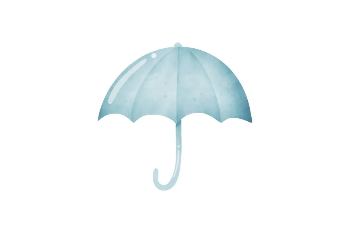 Watercolor Umbrella Clipart