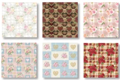 Watercolor Valentines Day Patterns