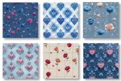 Watercolor Valentine’s Day Patterns