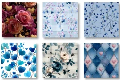 Watercolor Valentine’s Day Patterns