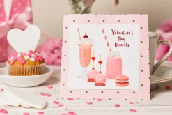 Watercolor Valentines Day Sweets