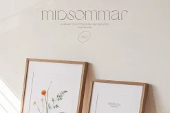 Watercolor wildflower clipart bundle