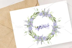 Watercolor Wisteria Clip Art Set