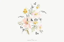 Watercolour Clip Art - Uko