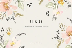Watercolour Clip Art - Uko