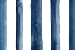 Watercolour stripes in dark navy
