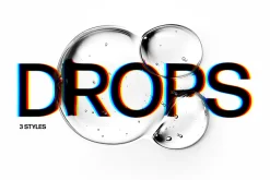 Water Drops Text Effects