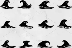 Wave Silhouette SVG