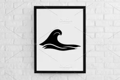 Wave Silhouette SVG
