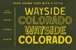 Wayside Colorado Font Collection