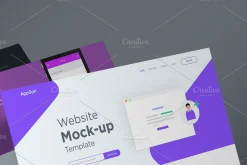 Website Landing Page Mockup