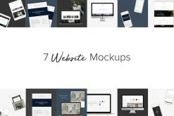 7 Website Mockups (Mobile & Desktop)