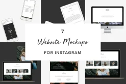 7 Website Mockups (Mobile & Desktop)