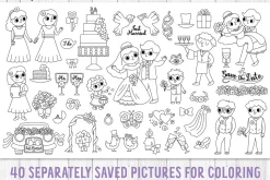Wedding coloring games