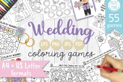 Wedding coloring games