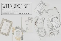 Wedding Invitations set