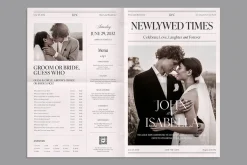Wedding Newspaper Template