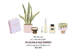 Wellness Girl: Self Care Clipart
