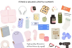 Wellness Girl: Self Care Clipart