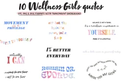 Wellness Girl: Self Care Clipart