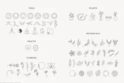 WELLNESS Logos & Doodles Bundle
