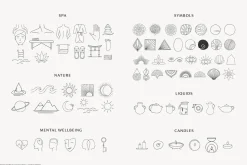 WELLNESS Logos & Doodles Bundle