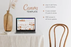 Wellness Coach Resource Canva Bundle